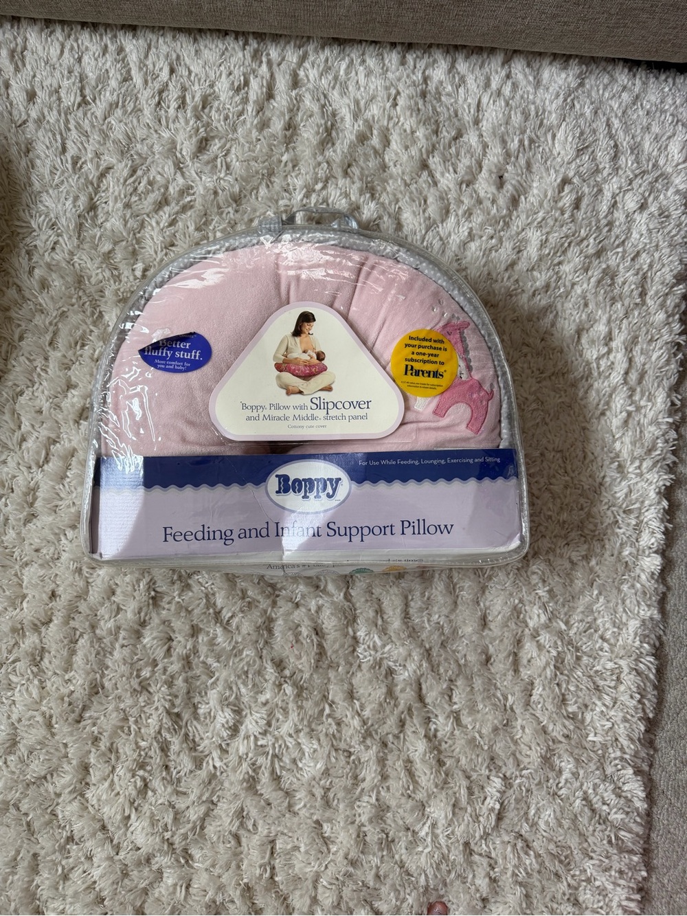 Boppy Feeding and Infant Support Pillow - Pink